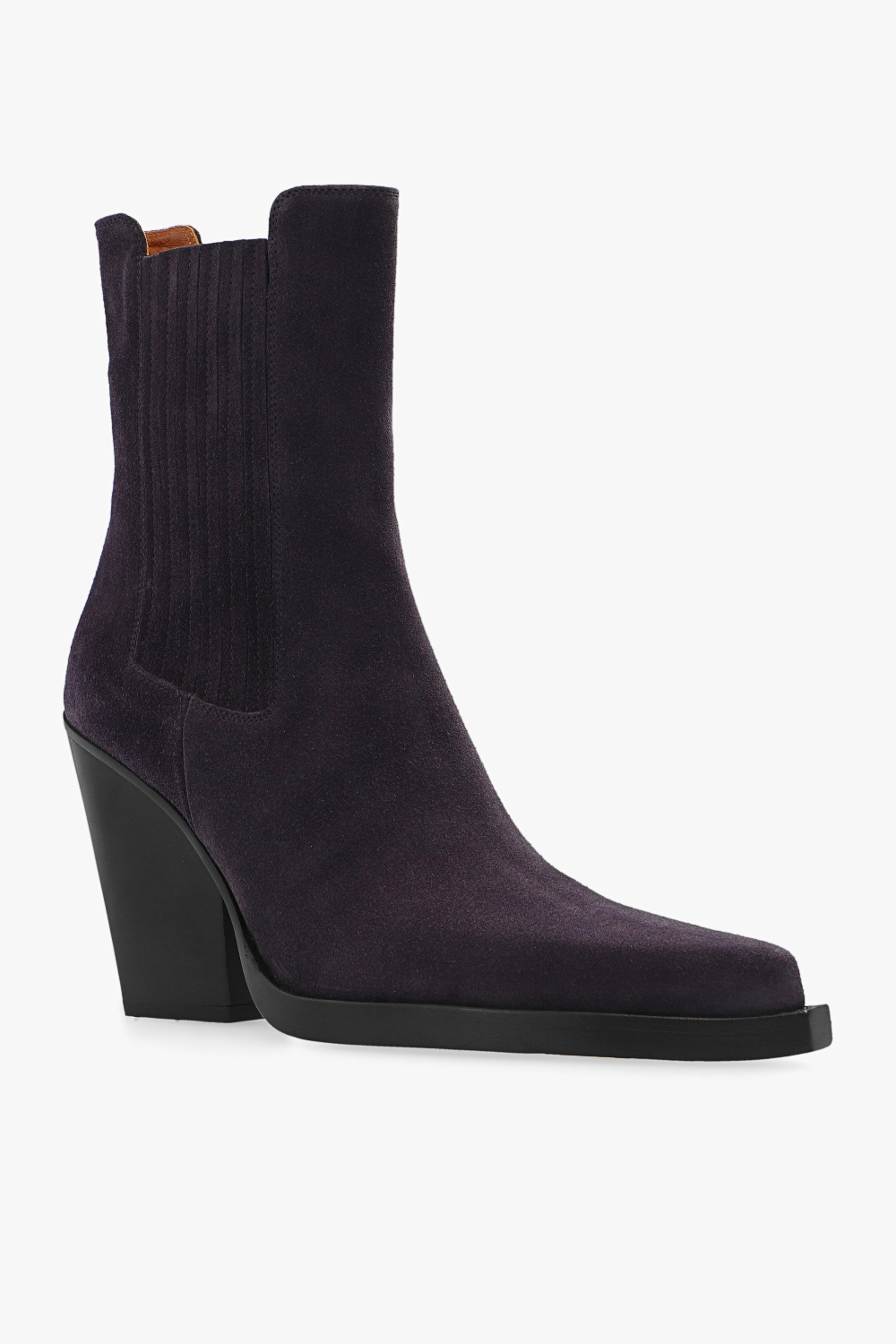 Paris Texas ‘Dallas’ suede heeled ankle boots