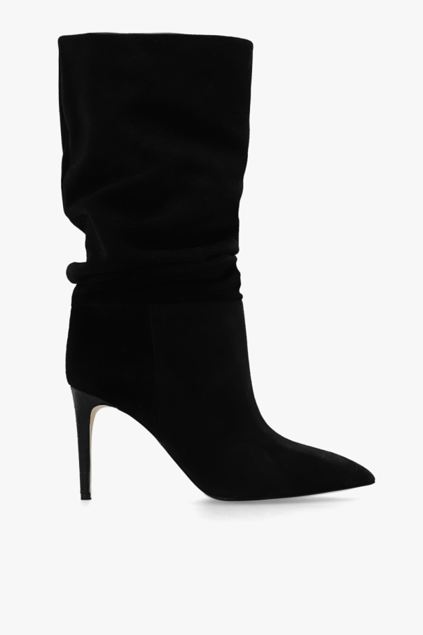 Suede heeled ankle boots od Paris Texas