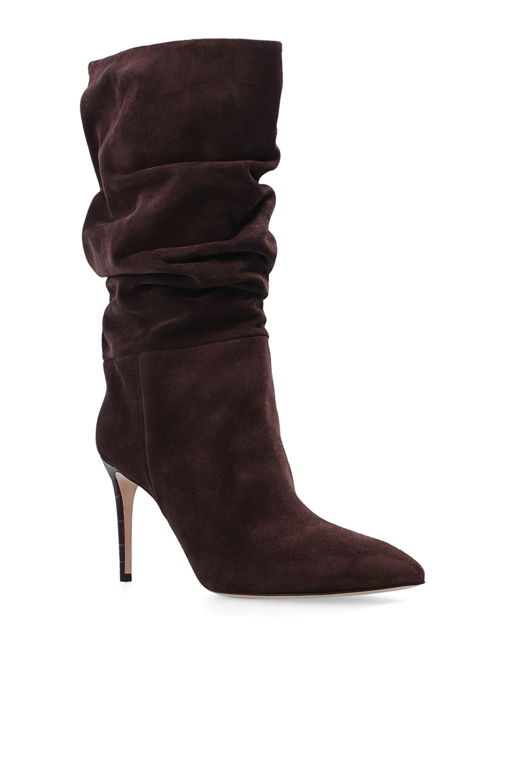 Paris Texas ‘Slouchy’ suede heeled boots