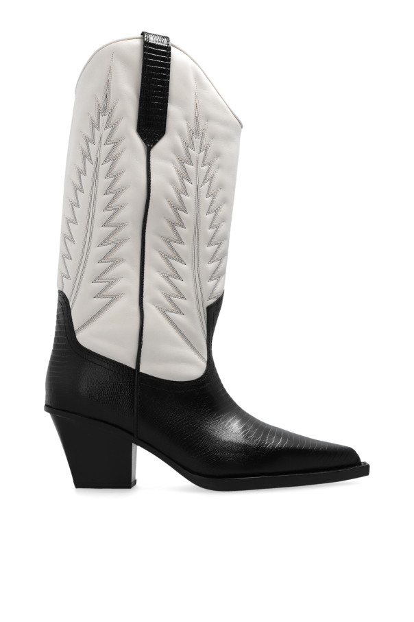 ‘rosario’ leather cowboy boots od Paris Texas