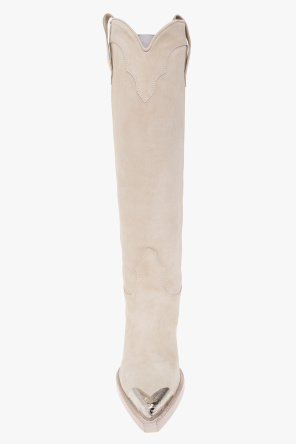 Paris Texas ‘El Dorado’ suede heeled boots