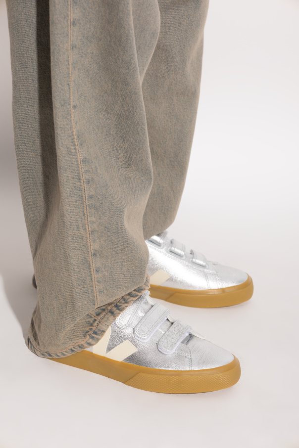 Veja Recife Logo Leather sports shoes