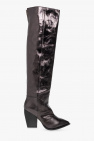 AllSaints BLACK ‘Reina’ leather heeled boots