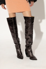AllSaints BLACK ‘Reina’ leather heeled boots