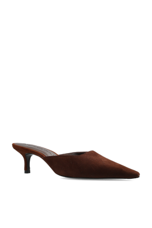 BLACK SUEDE STUDIO Suede heeled mules ‘Riley 50’