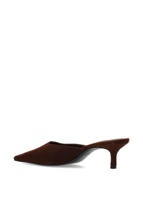 BLACK SUEDE STUDIO Suede heeled mules ‘Riley 50’
