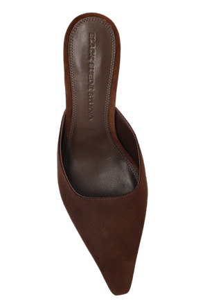 BLACK SUEDE STUDIO Suede heeled mules ‘Riley 50’