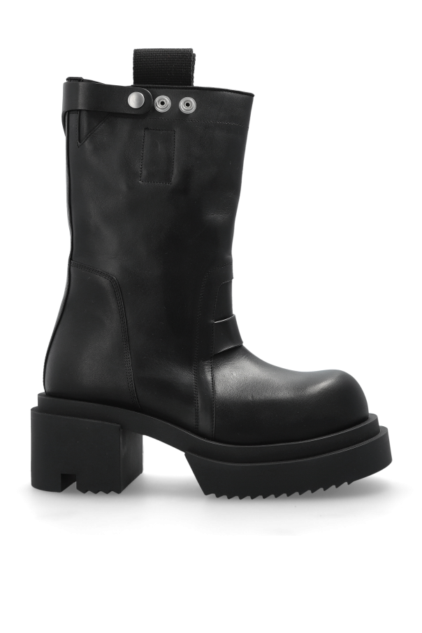 Rick Owens Leather boots Pull On Bogun