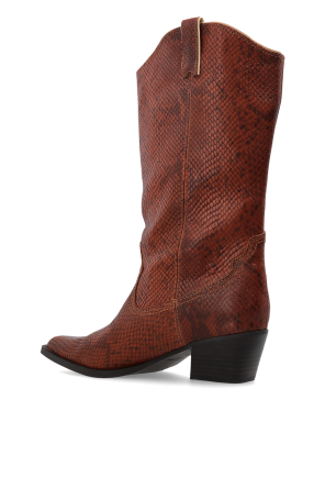 Kurt Geiger Botas cowboy de cuero "Rodeo Bow"