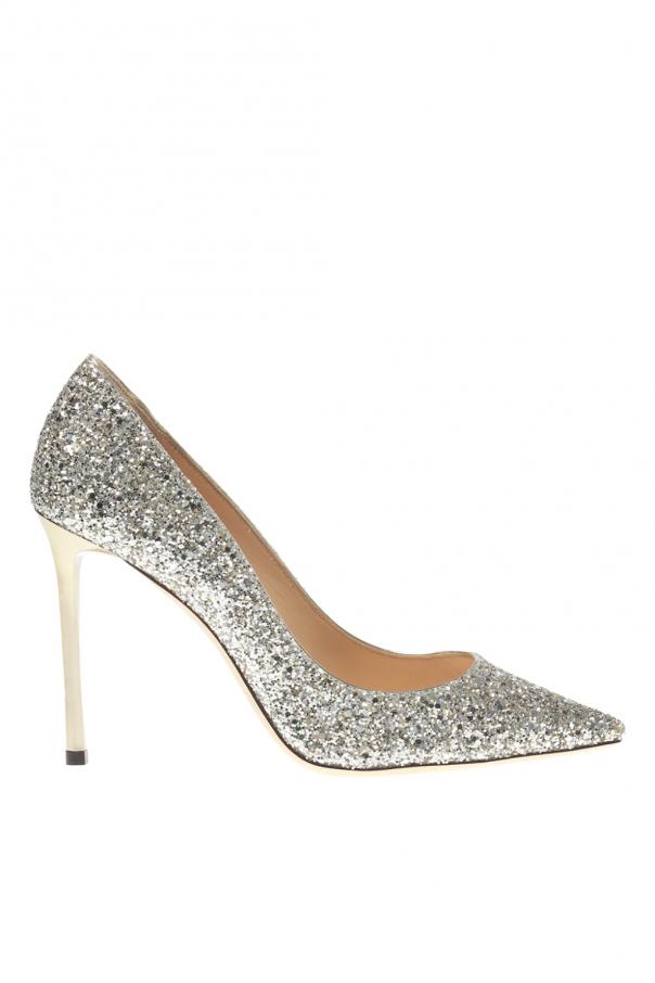 Jimmy Choo ‘Romy’ glitter stiletto pumps