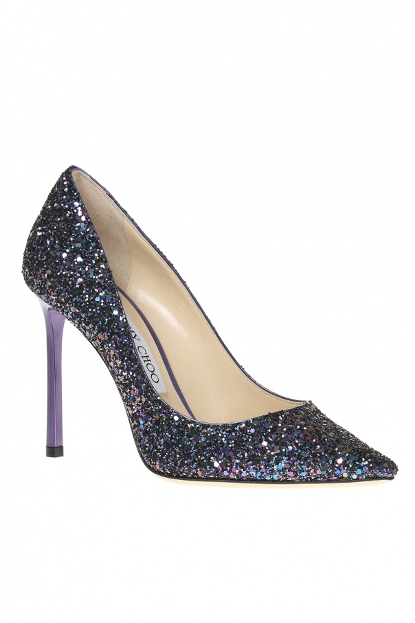 Jimmy Choo 'Romy' glitter pumps