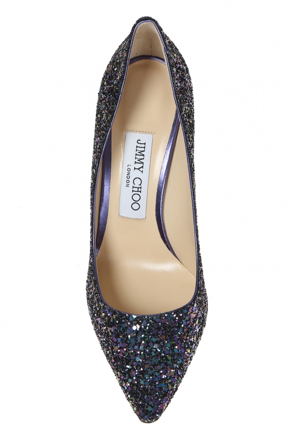 Jimmy Choo 'Romy' glitter pumps