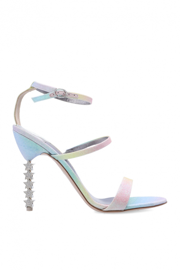 Sophia Webster ‘Rosalind’ heeled blanco sandals