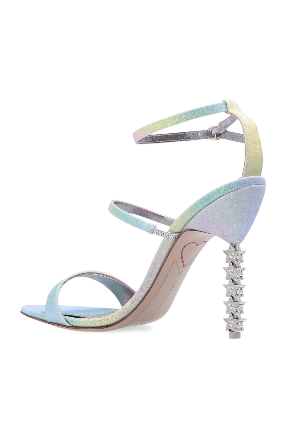 Sophia Webster ‘Rosalind’ heeled blanco sandals