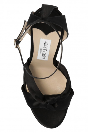 Jimmy Choo ‘Rosie’ satin heeled sandals