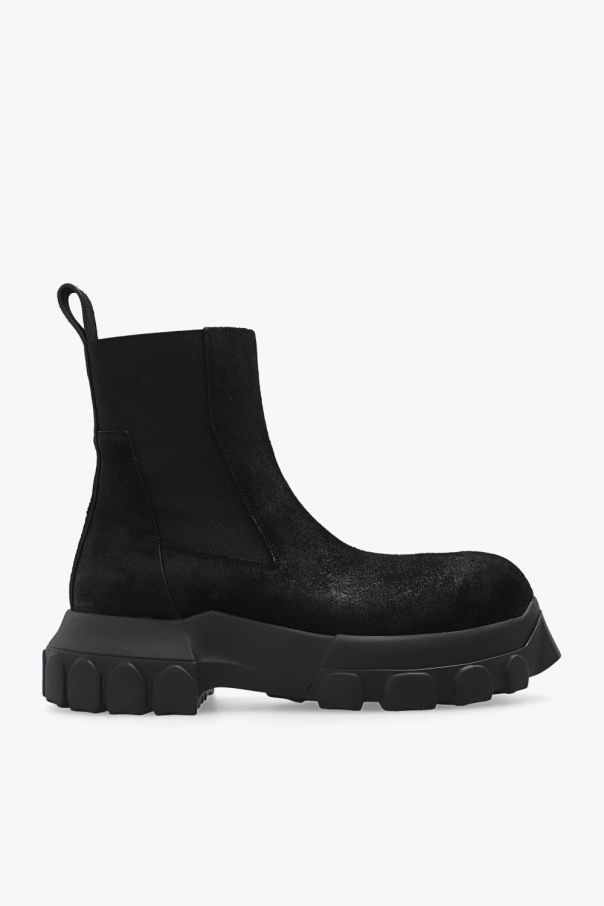 Rick Owens Suede Chelsea boots