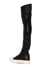 Rick Owens Leather over-the-knee boots