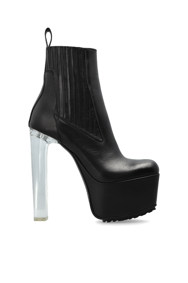 ‘Beatle Kiss 11’ leather platform ankle boots od Rick Owens