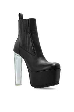 Rick Owens ‘Beatle Kiss 11’ leather platform ankle boots