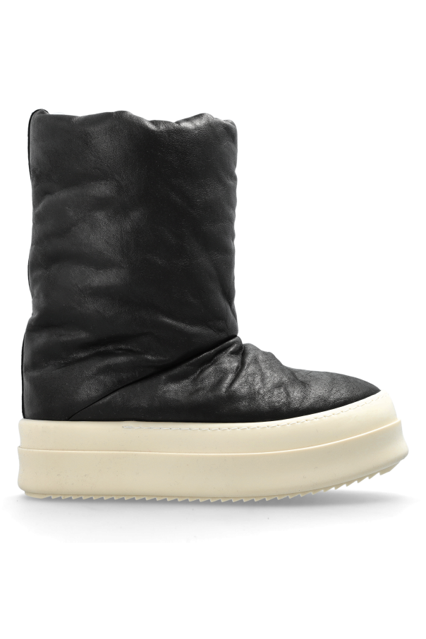 Snow boots on platform ‘Mega Bumper Lunar’ od Rick Owens