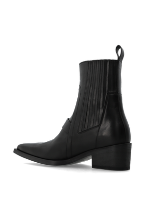 Rick Owens Botine din piele ‘Pointed Sliver’
