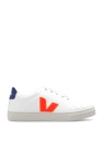 VEJA Kids logo-patch high-top sneakers Toni neutri