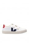 Veja White & Beige Leather Sneakers
