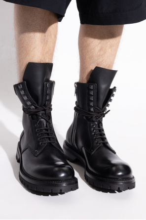 Leather shoes army low od Rick Owens
