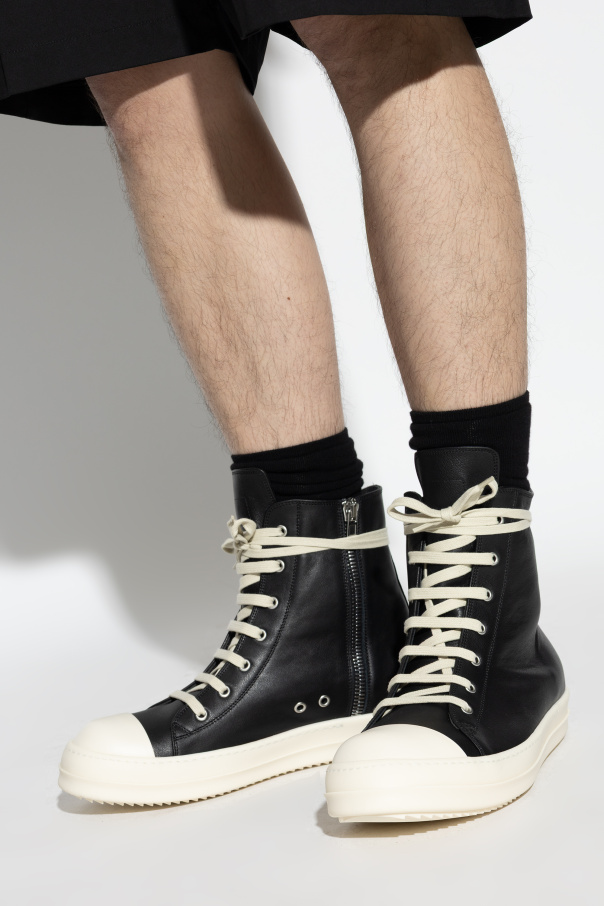 Rick Owens Leather high-top sports shoes