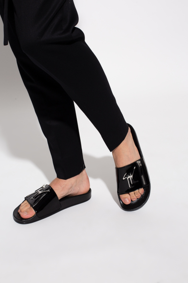 Giuseppe Zanotti ‘Newburel’ leather slides