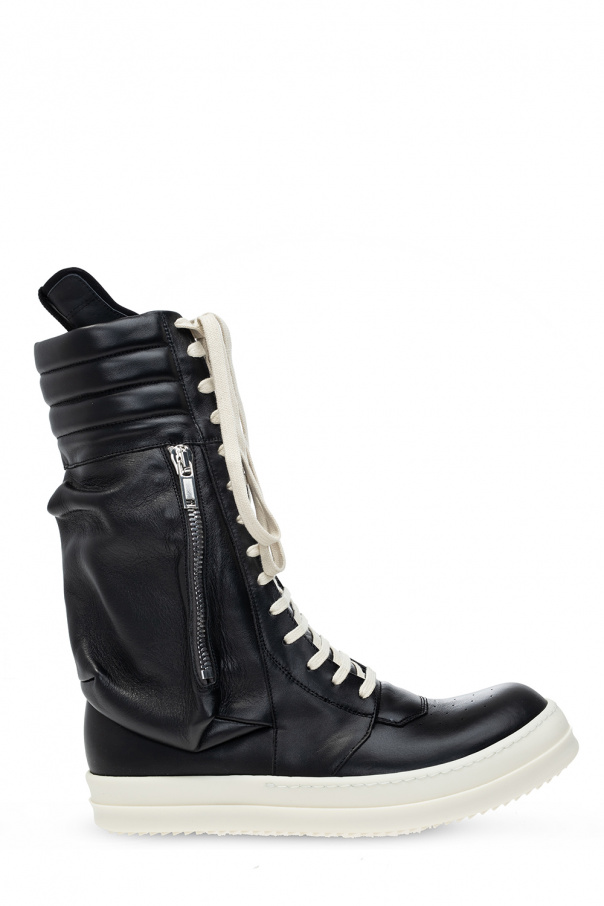 Black Knee-high sneakers Rick Owens - Vitkac GB