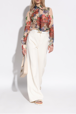 Roger Vivier Chanclas de ante con apliques brillantes