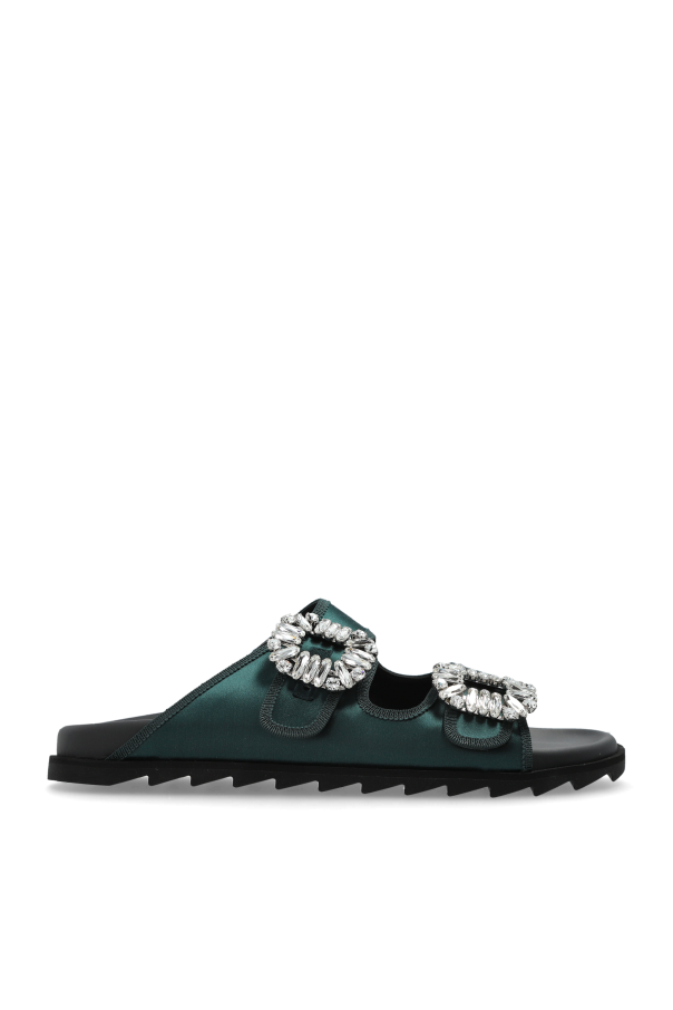 Satin mules od Roger Vivier