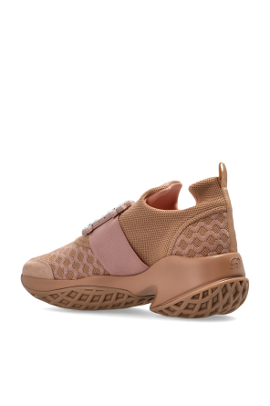Roger Vivier Buty sportowe z połyskującymi kryształami