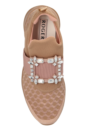 Roger Vivier Buty sportowe z połyskującymi kryształami