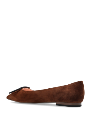 Roger Vivier Zamsch-Ballerinas „Gommettine“