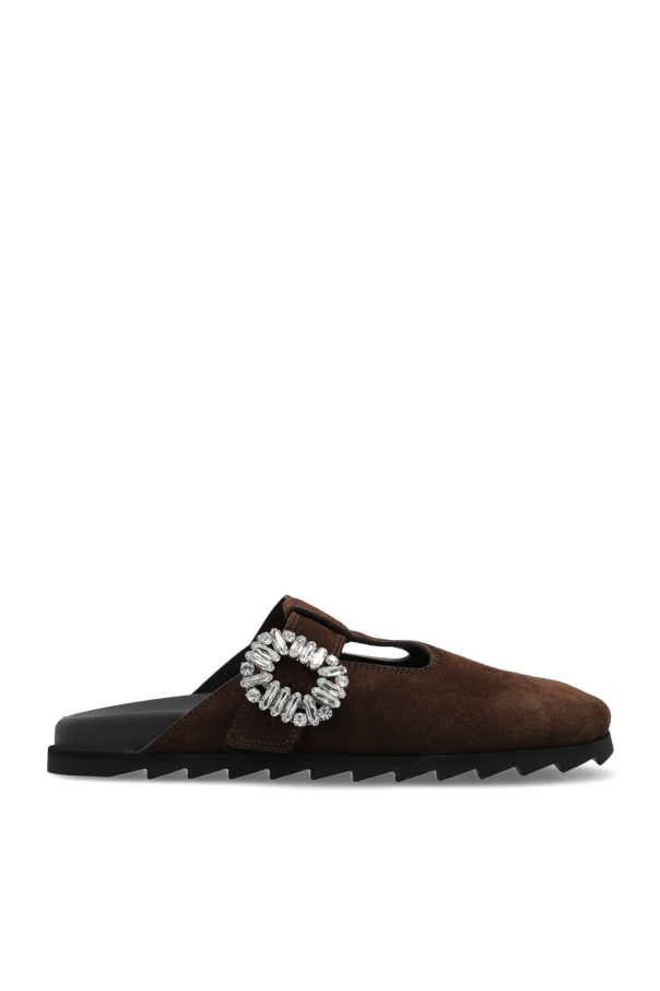 Roger Vivier Zamszowe klapki