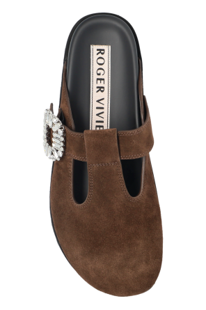 Roger Vivier Zamszowe klapki