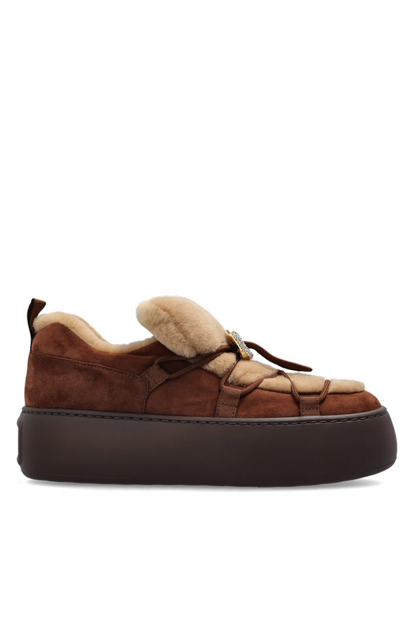 Suede platform shoes od Roger Vivier