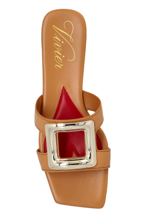 Roger Vivier Skórzane klapki