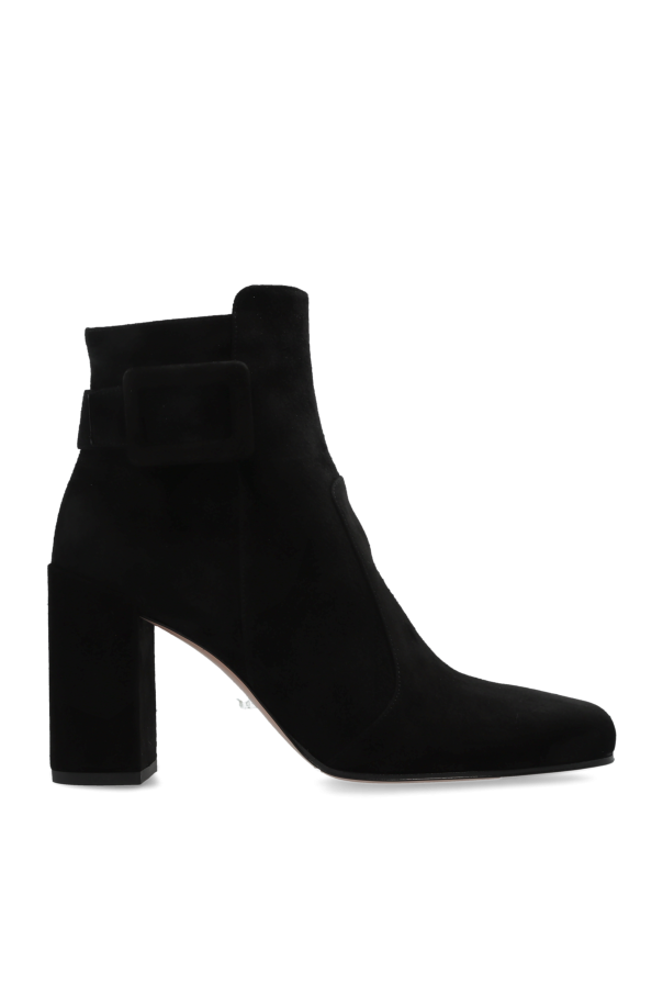 Suede heeled ankle boots od Roger Vivier