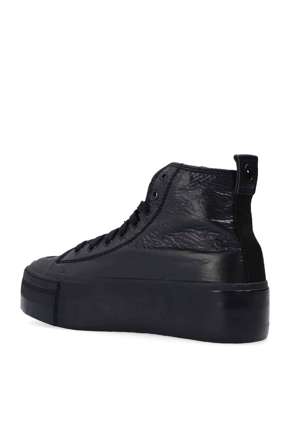 diesel black high top sneakers