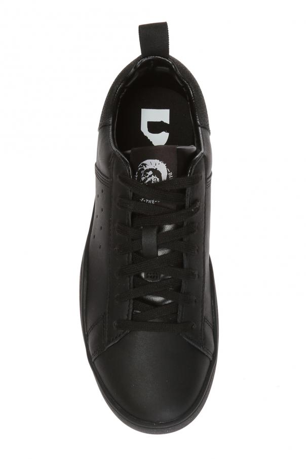 Diesel Trigreca multimaterial lace-up sneakers with rubber sole