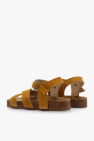 Bonpoint BROWN ‘Aster’ suede sandals