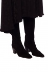 Ganni BLACK Suede heeled boots