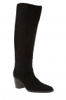 Ganni BLACK Suede heeled boots