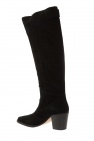 Ganni BLACK Suede heeled boots