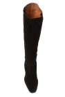 Ganni BLACK Suede heeled boots