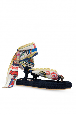 Etro Woven platform sandals