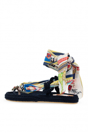 Etro Woven platform sandals